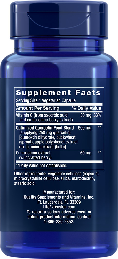 Life Extension OPTIMIZED QUERCETIN 60 250 MG Caps