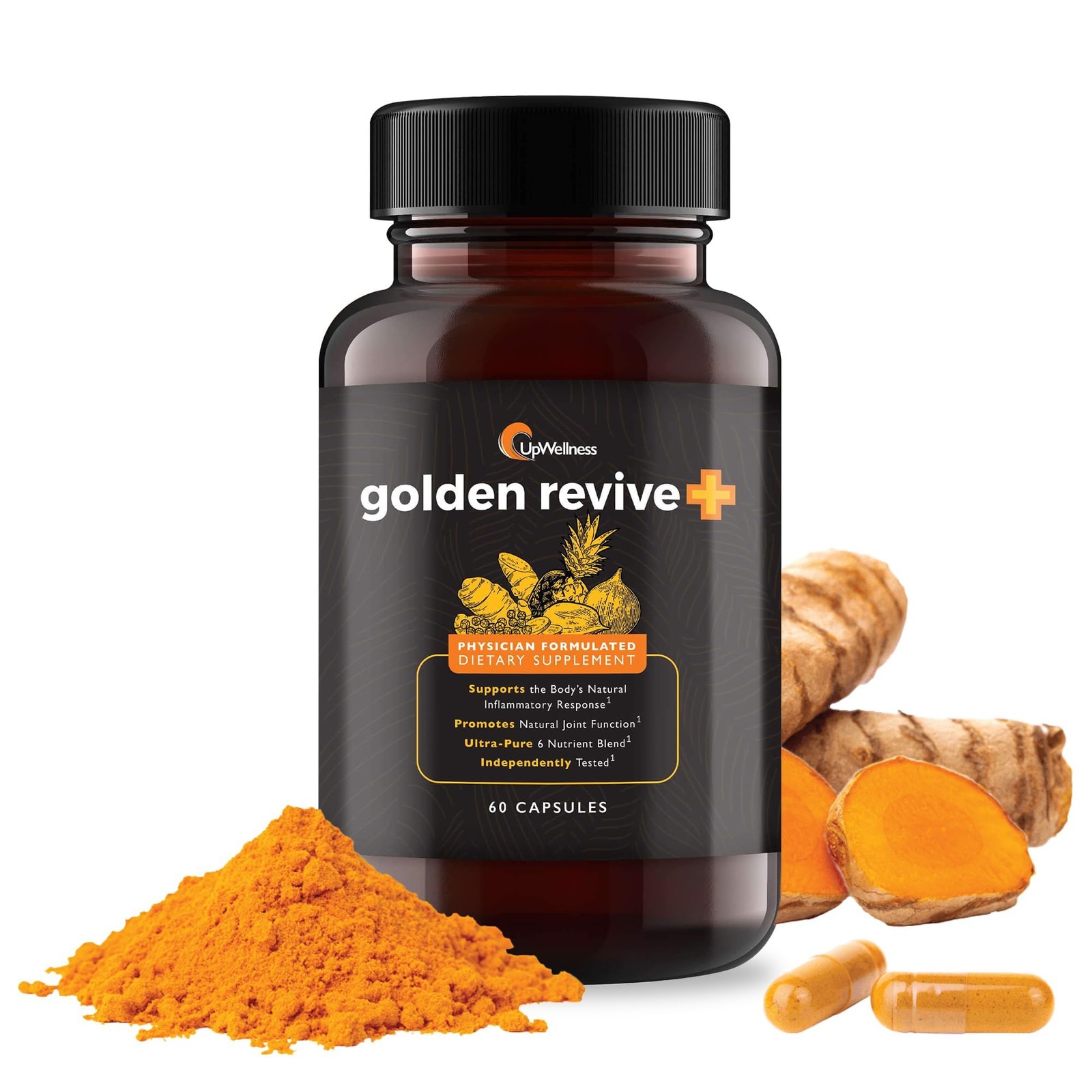 Golden Revive + Joint Support Supplement Featuring Turmeric with Black Pepper…