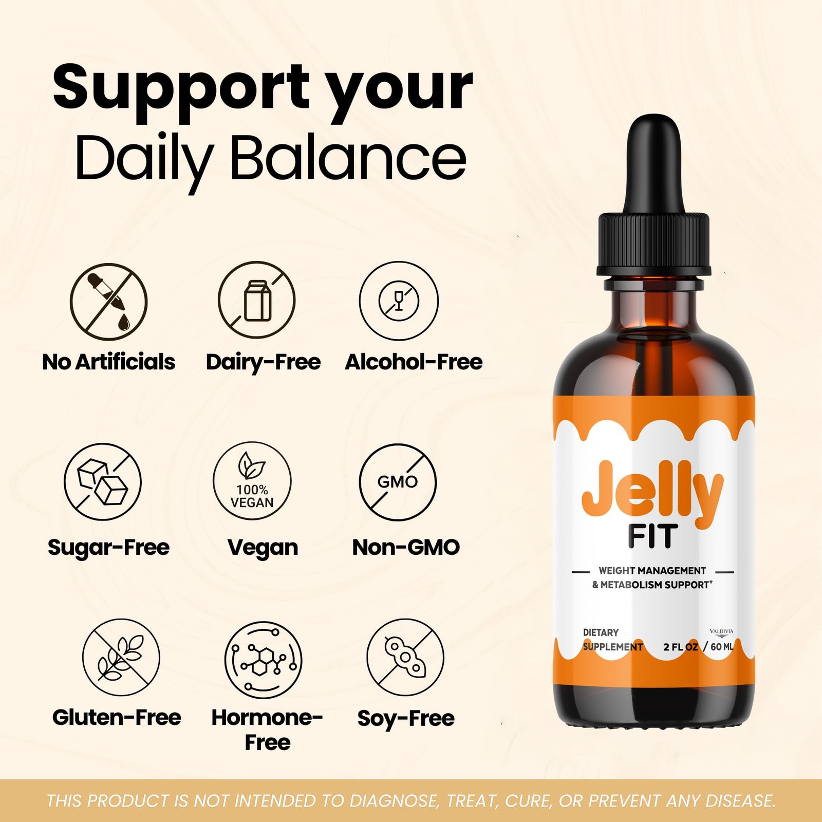 Valdivia JellyFit – 1 Count 1 Capsules Daily Wellness Supplement Made in USA