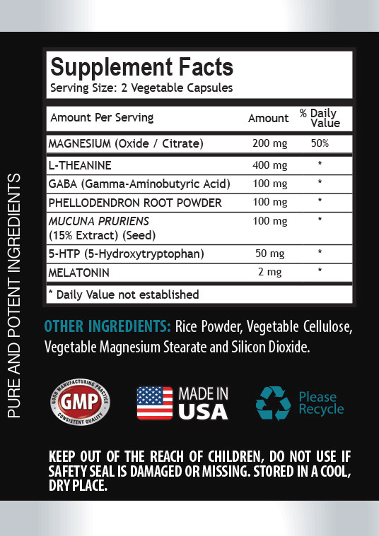 5-htp and tryptophan – SLEEP SUPPORT 952mg – sleeping aid all natural – 2 Bottle