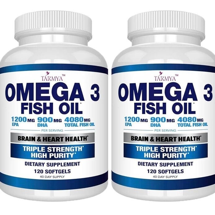 (2 Pack) Tarmya’s Wild Caught Omega 3 Fish Oil – 120 Softgels
