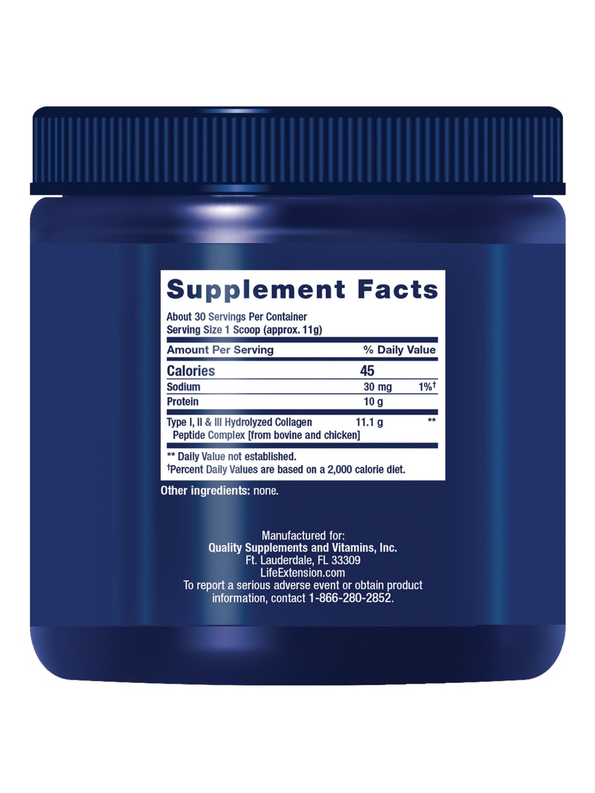 Life Extension Collagen 12 Ounce (Pack of 1), Off White to Yellow Beige