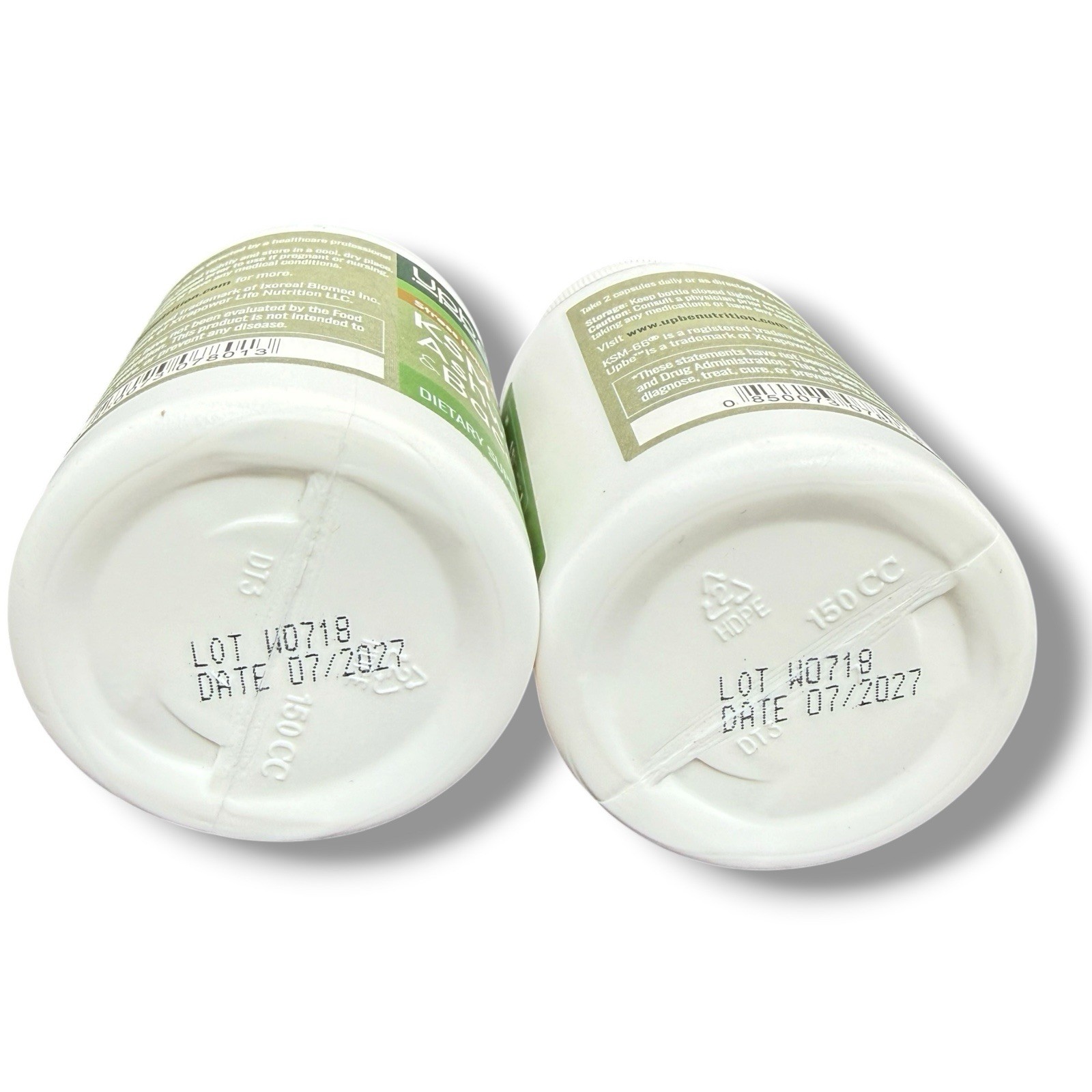 KSM-66 Ashwagandha Bacopa Milk Thistle 60ct Vegan Capsules 2 Pack EXP 7/27