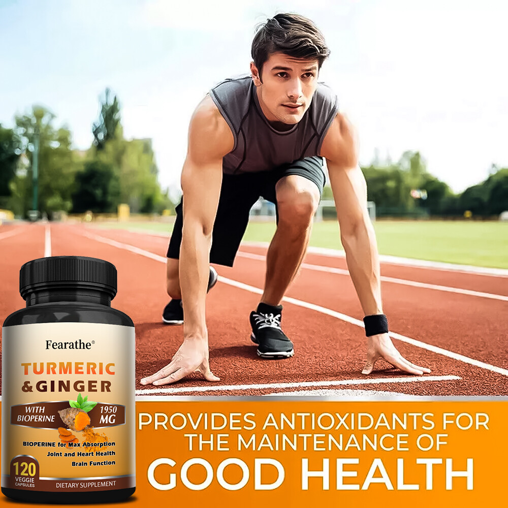 Turmeric & Ginger – 95% Curcuminoids 1950mg Max potency w BioPerine