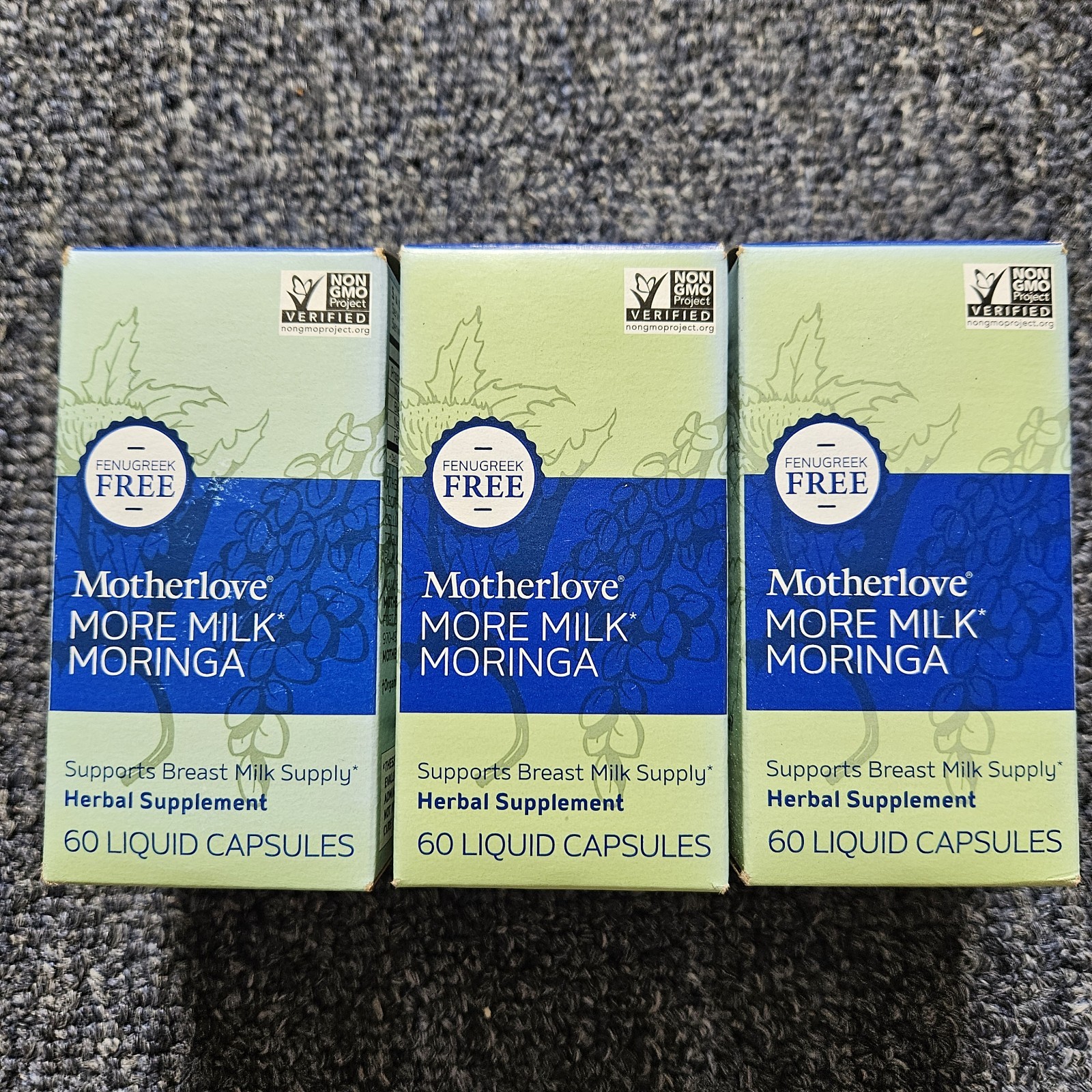 (4) MotherLove MORE MILK MORINGA Vegan Supplement (240 Capsules) Exp. 08/2026