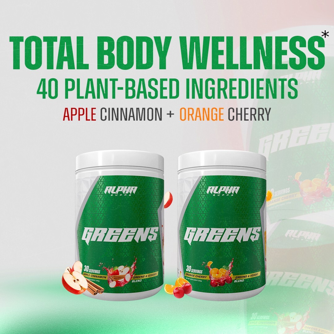 Alpha Greens Fruit & Vegetable Powder Prebiotic Probiotic Blend 40+ Ingredients