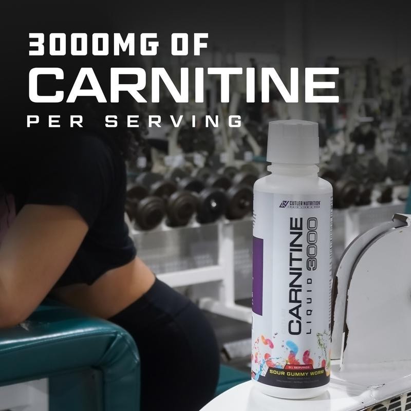 Cutler Nutrition Liquid Carnitine 3000 for Energy and Recovery Support Dietary//