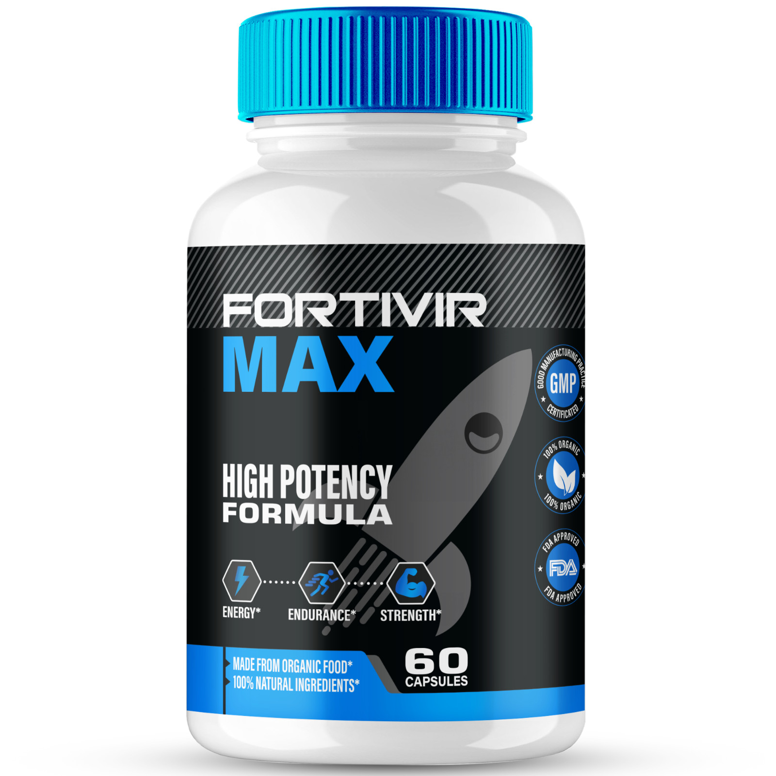 Fortivir Max Men Capsules, FortivirMax Maximum Performance Male Pills 60ct