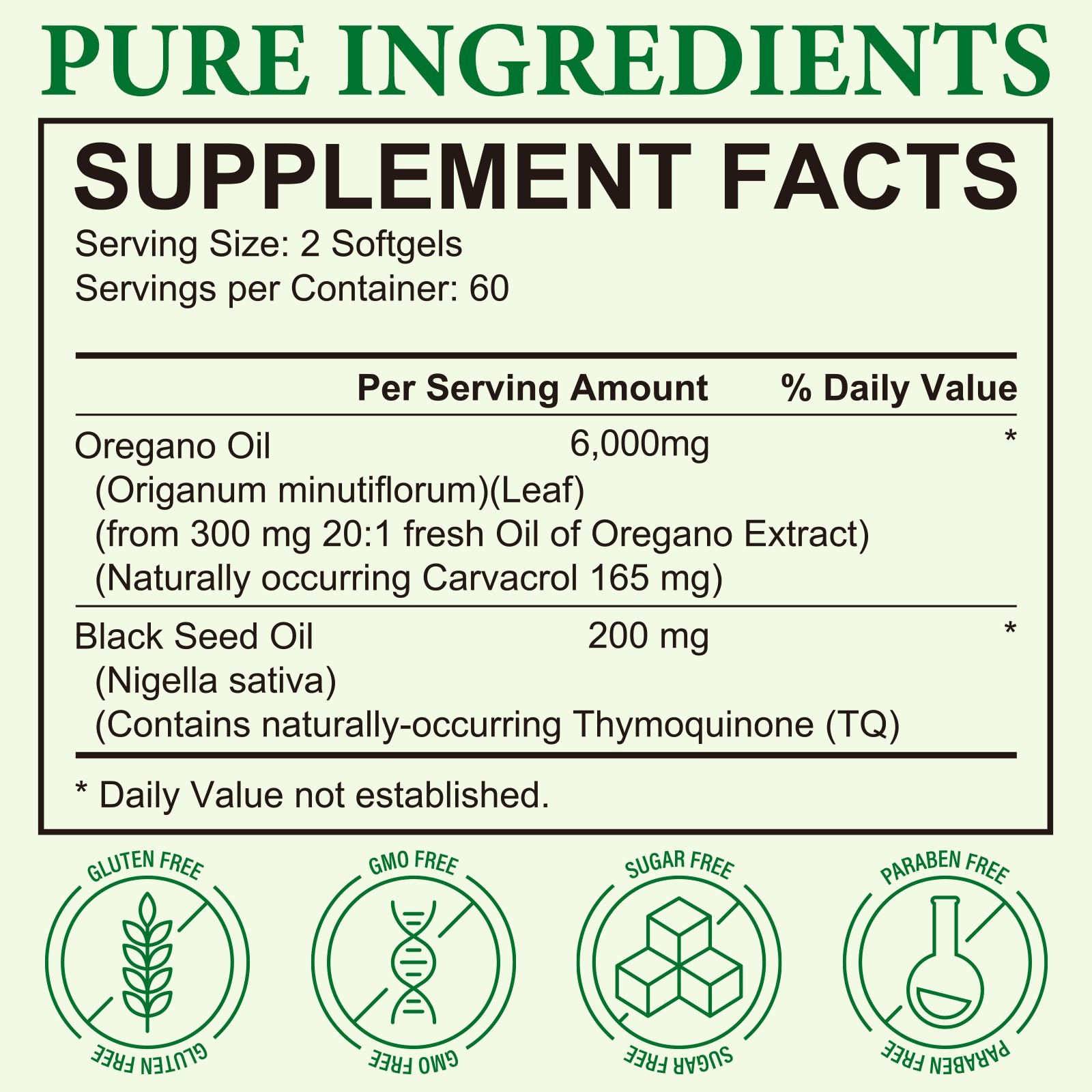 ArtoaLabs Wild Oregano Oil Softgels with Black Seed Oil – Digestive Health