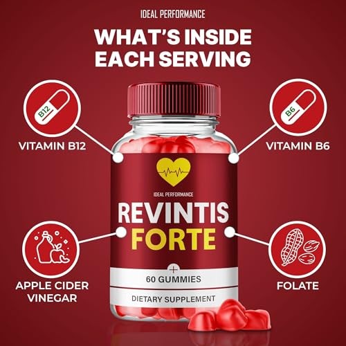 Revintis Forte Cardiovascular Health Blood Supplement – 120 Gummies (2 Pack)
