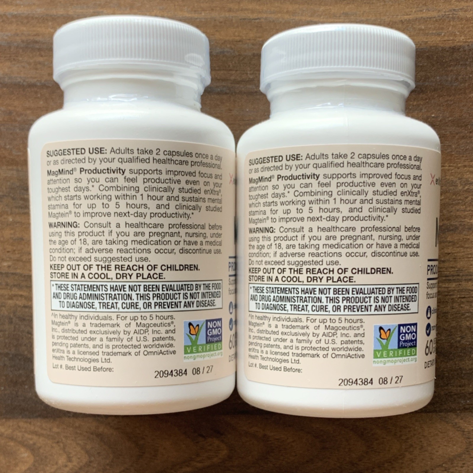Jarrow Formulas MagMind Magnesium Productivity Magtein 60 Caps Exp 2027 (2)