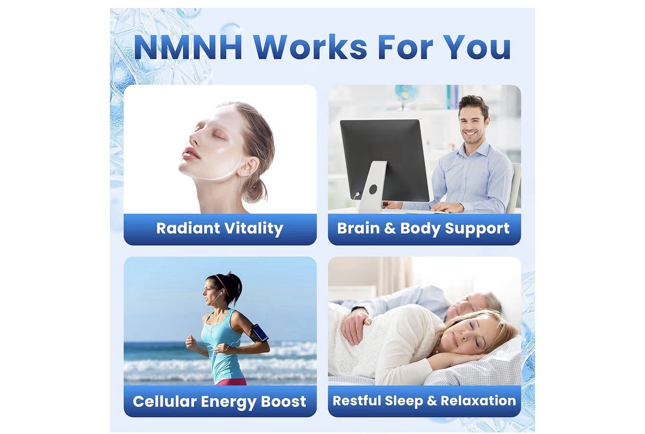 Kinetara NMNH 500mg Capsules 60ct Energy Support Vegan Gluten-Free Dairy-Free