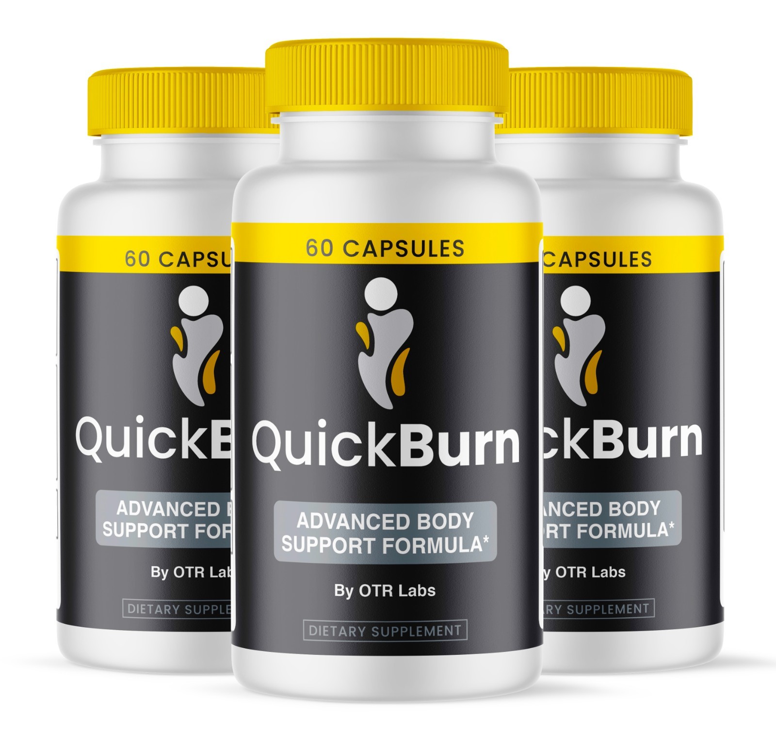 QuickBurn Capsules, Official QuickBurn Weight Supplement Pills (3 Pack 180CT)
