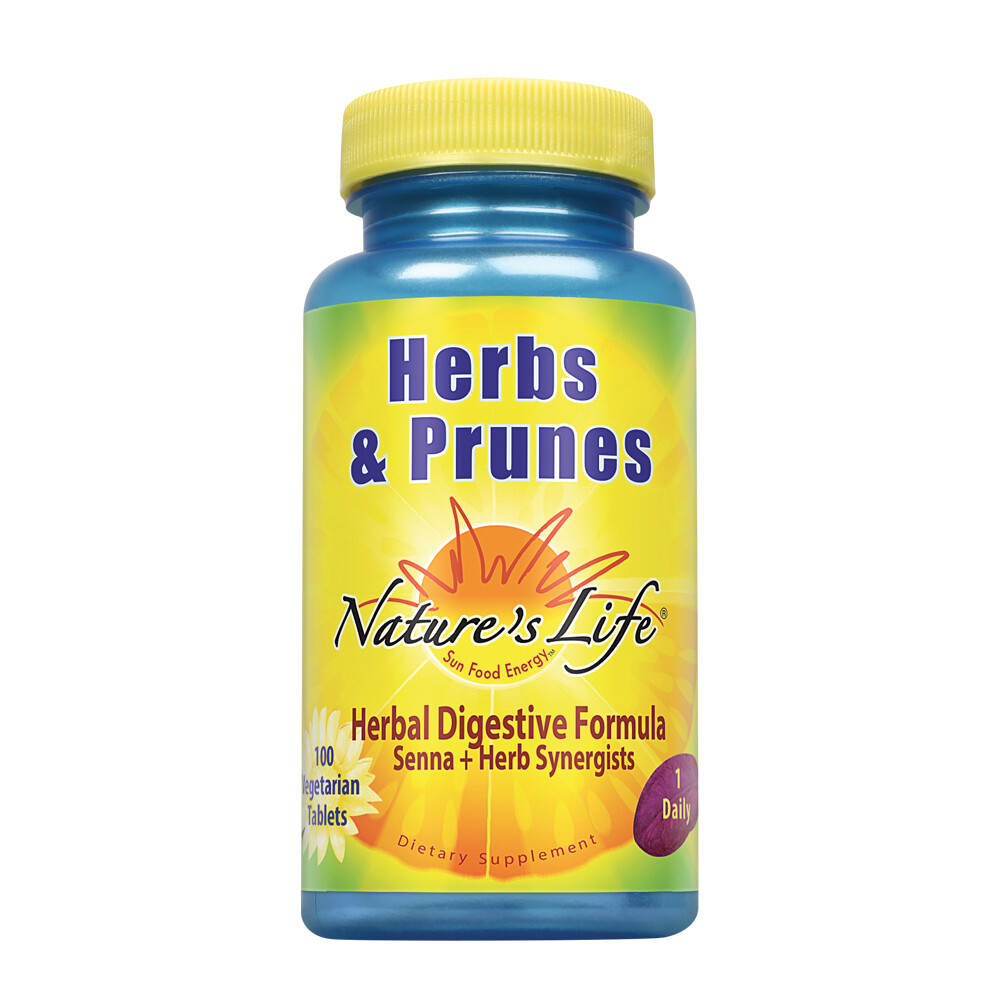 Nature’s Life Herbs & Prunes w/ 400mg Senna, 100ct