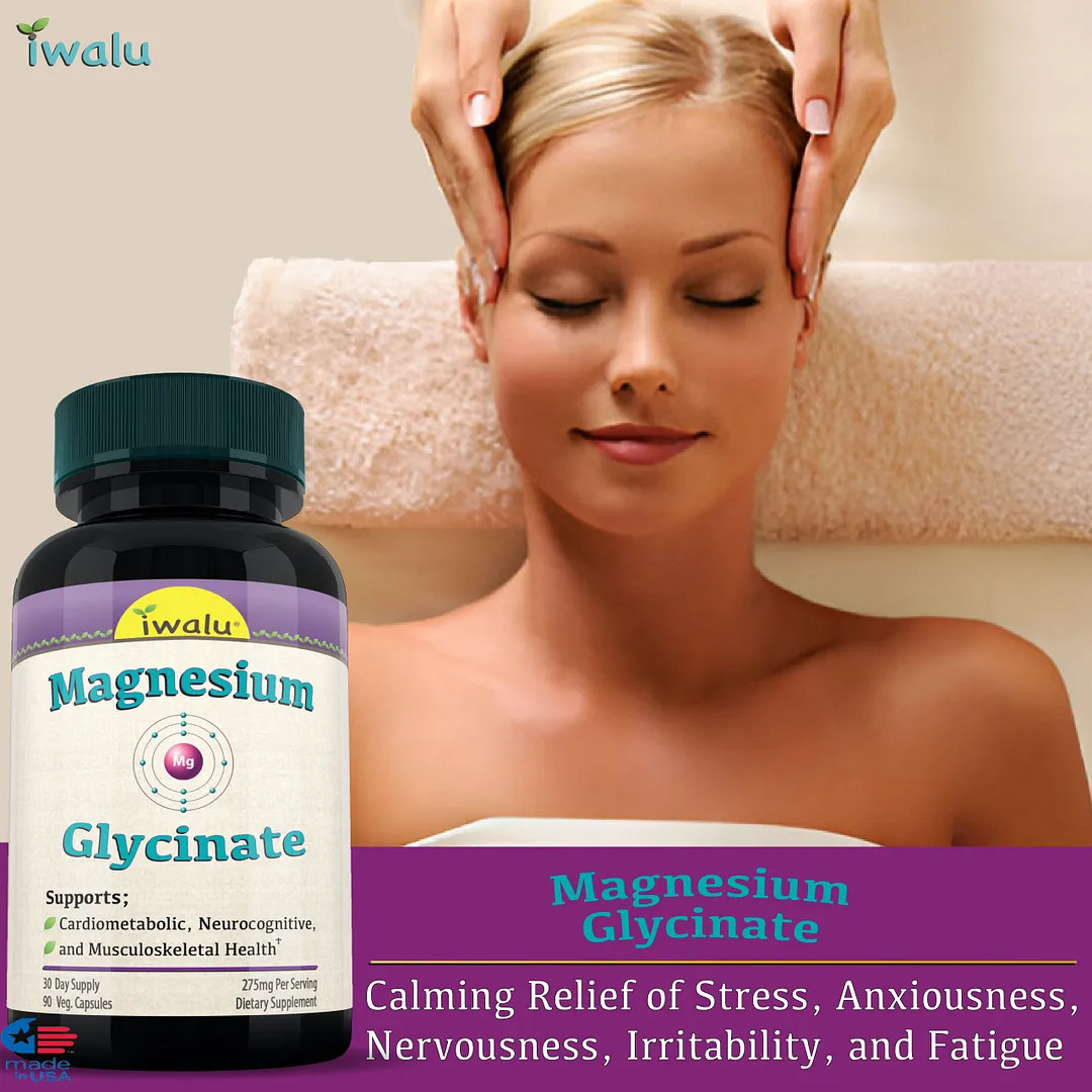 Magnesium Sleep Aid | Best Supplement Capsule Pill Men Women FREE SHIP