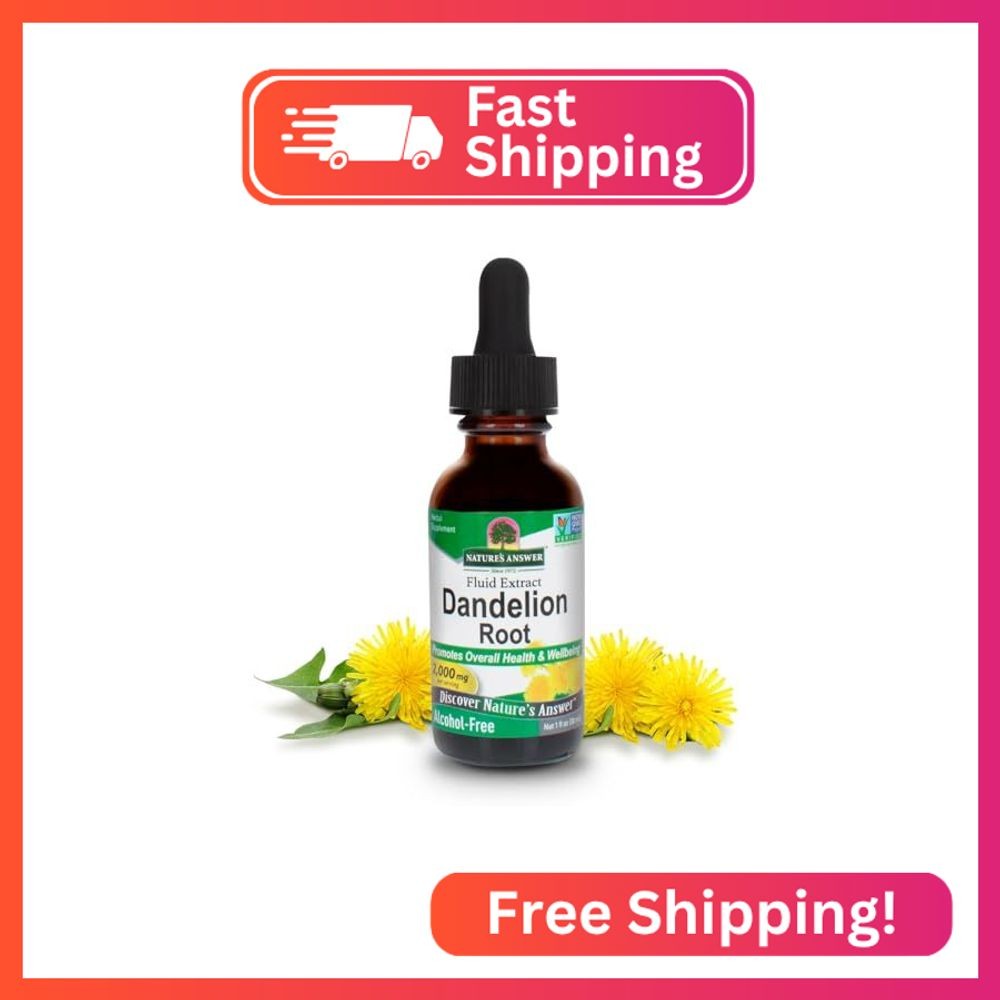 Nature’s Answer Alcohol-Free Dandelion Root 2000mg 1oz Extract
