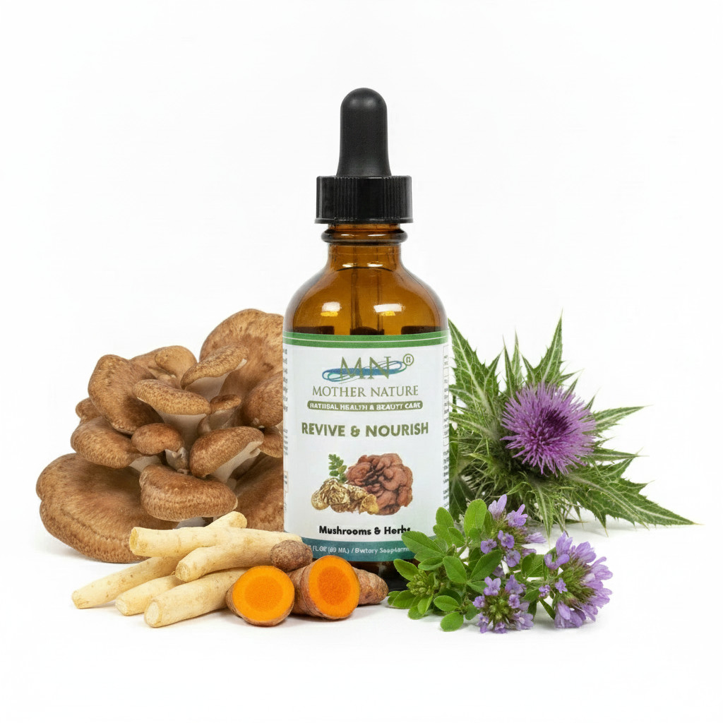 Revive & Nourish Mushrooms Herbs Blend Liquid Extract Maitake 1, 2 & 3 Packs