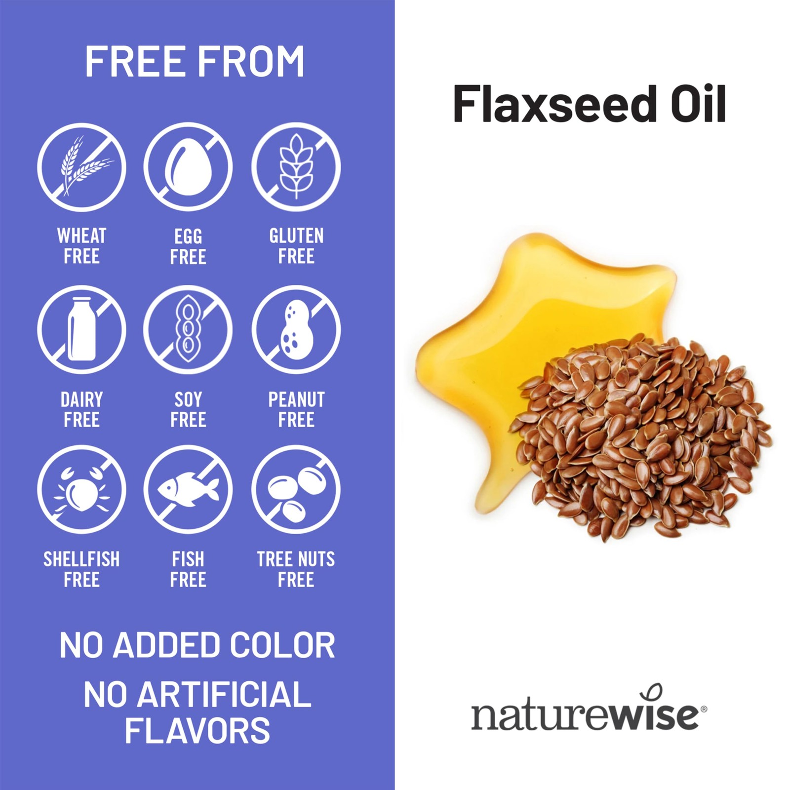 NatureWise Flaxseed Oil 1400 mg, Fish Free, High 120 Count (Pack of 1)