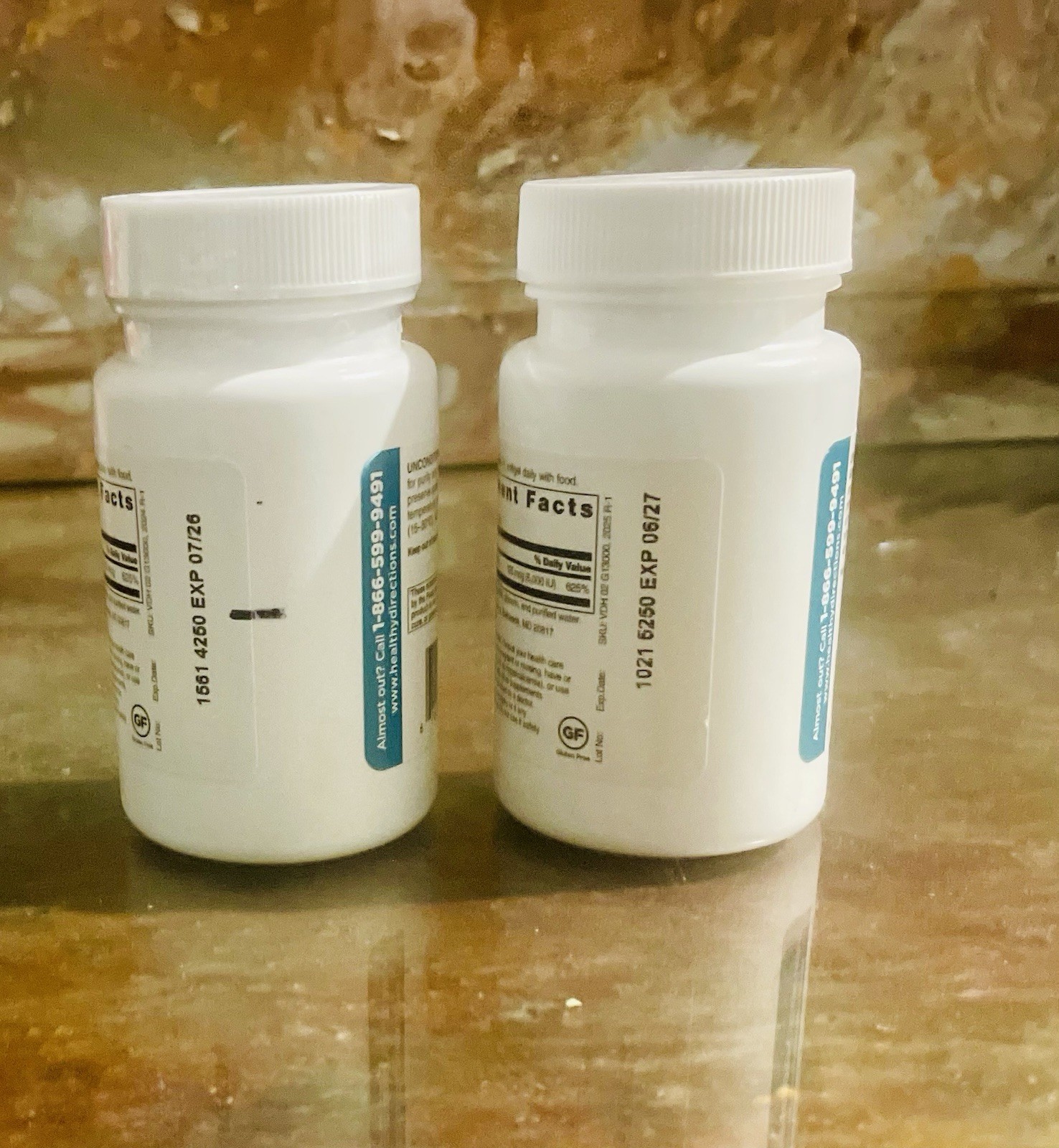 (2) Healthy Directions Vitamin D3 (30 Softgels) 5000 IU Immune Support EXP 07/26