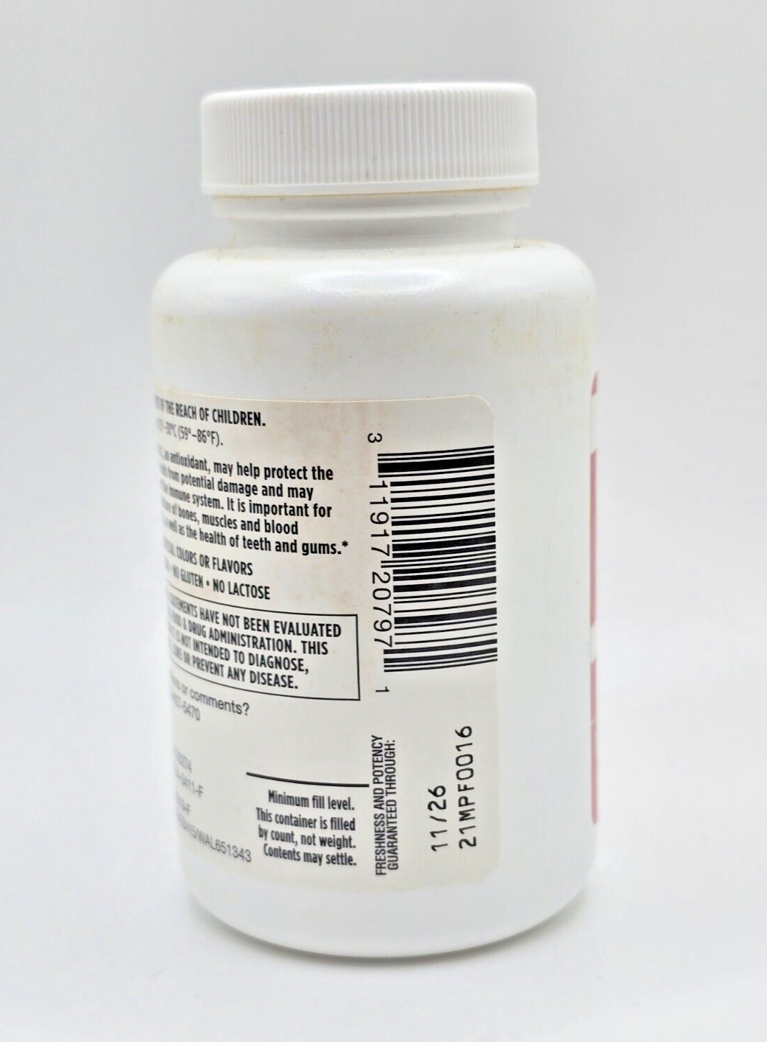 2 Walgreens Essentials Vitamin C 500mg 100 Tablets = 200 Immune Health BB11/26