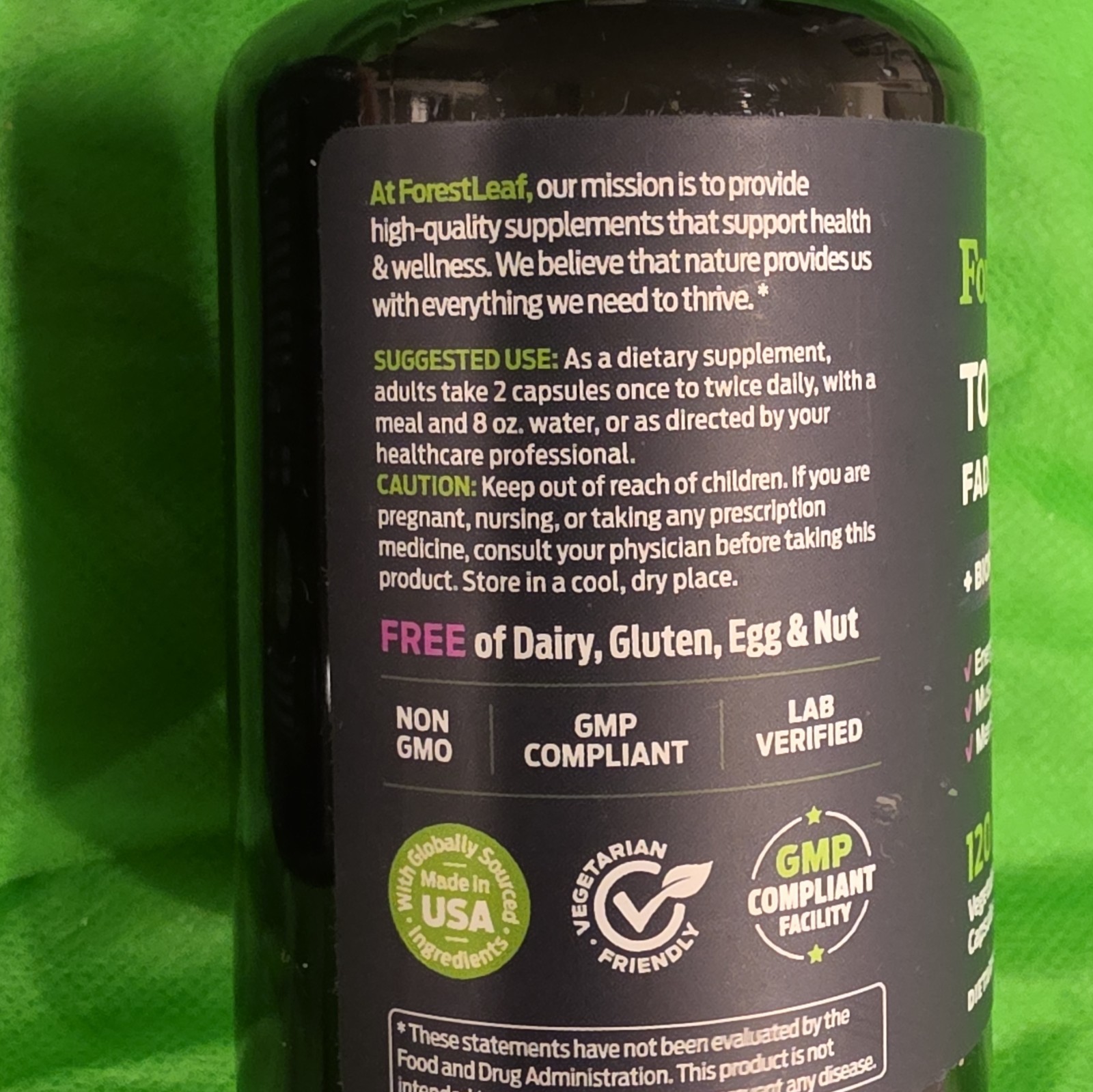 ForestLeaf Fadogia Agrestis + BioPerine 910mg 120 Veg Caps
