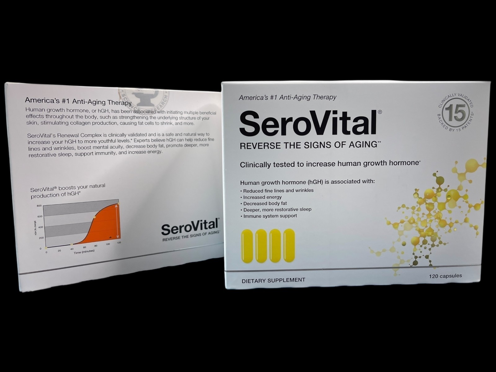 2 Month Supply of Serovital Supplement Anti-Aging Skin Energy Sleep Body Fat 2X