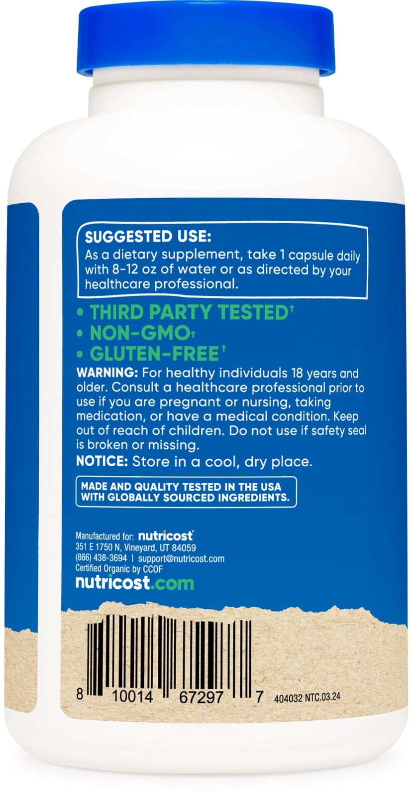 Nutricost Shatavari 600mg, 180 Capsules, Made with Organic Shatavari