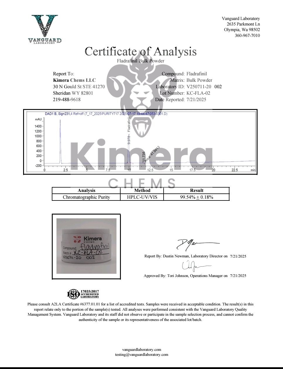 Kimera Chems CRL-40,941 50mg 60 Capsules