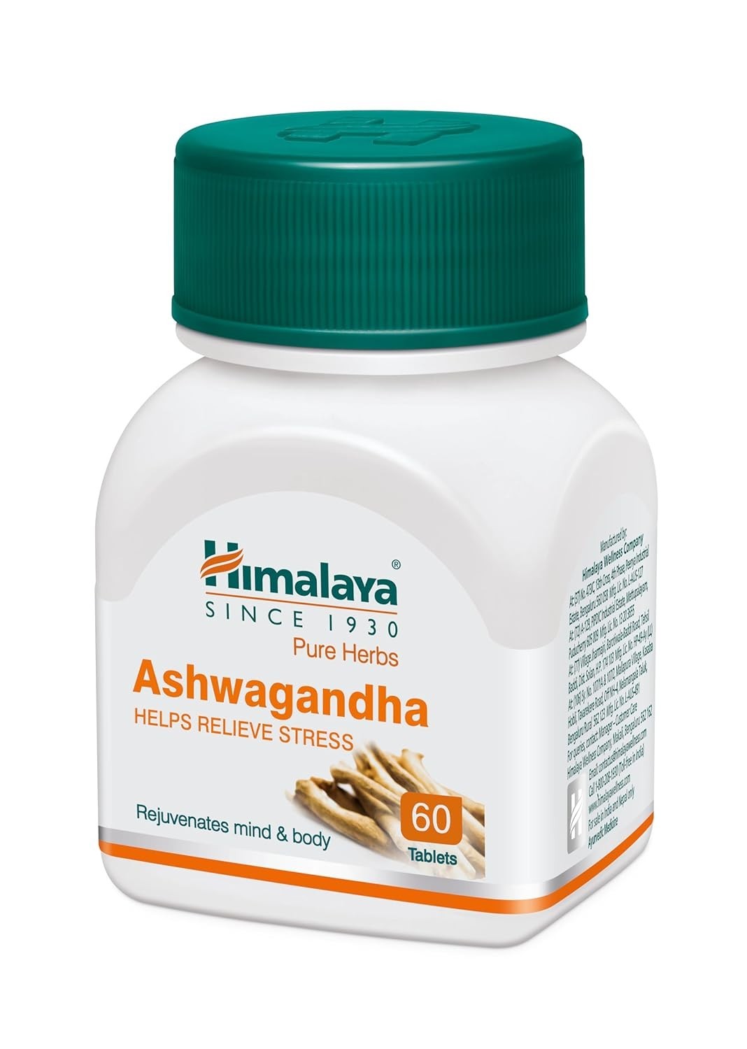 Himalaya Ashwagandha 60 Tablets-Stress Relief & Energy Booster-Herbal Supplement