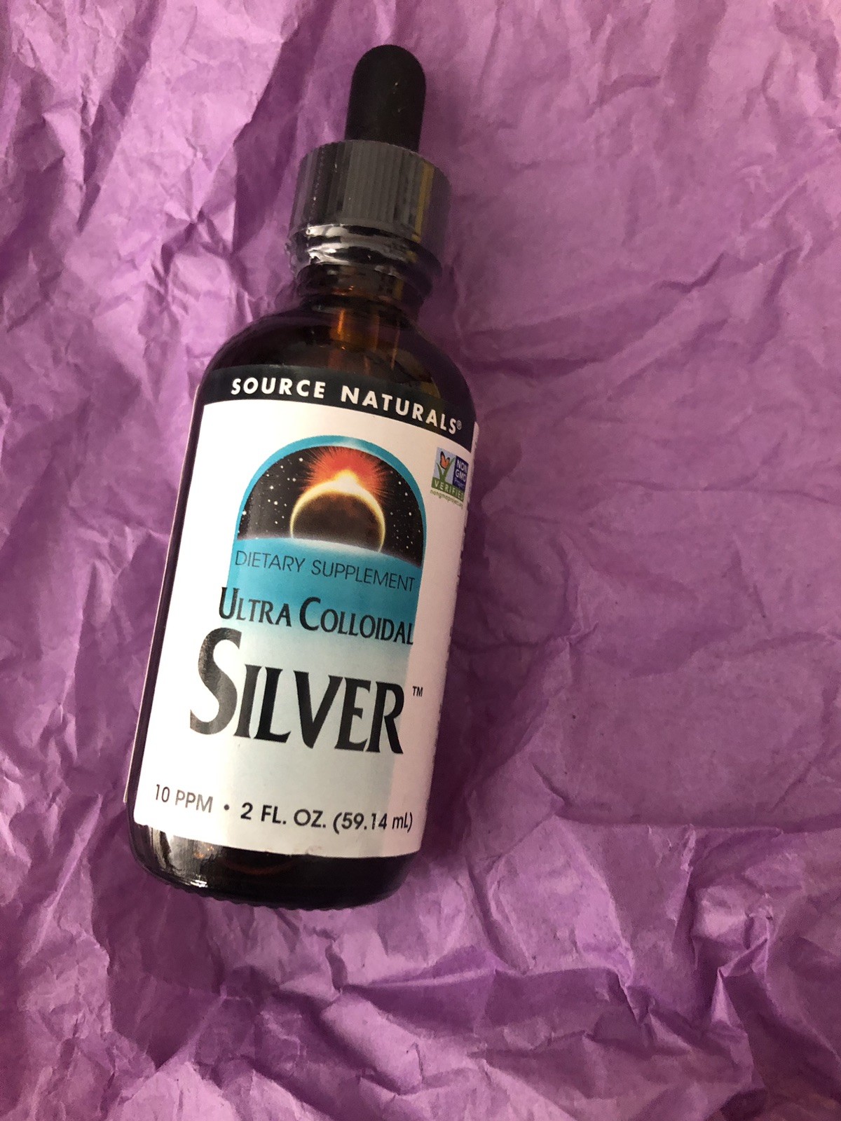 Source Naturals Ultra ￼Colloidal Silver 10 Ppm 2OZ (59.14 Ml) Best By 06/24