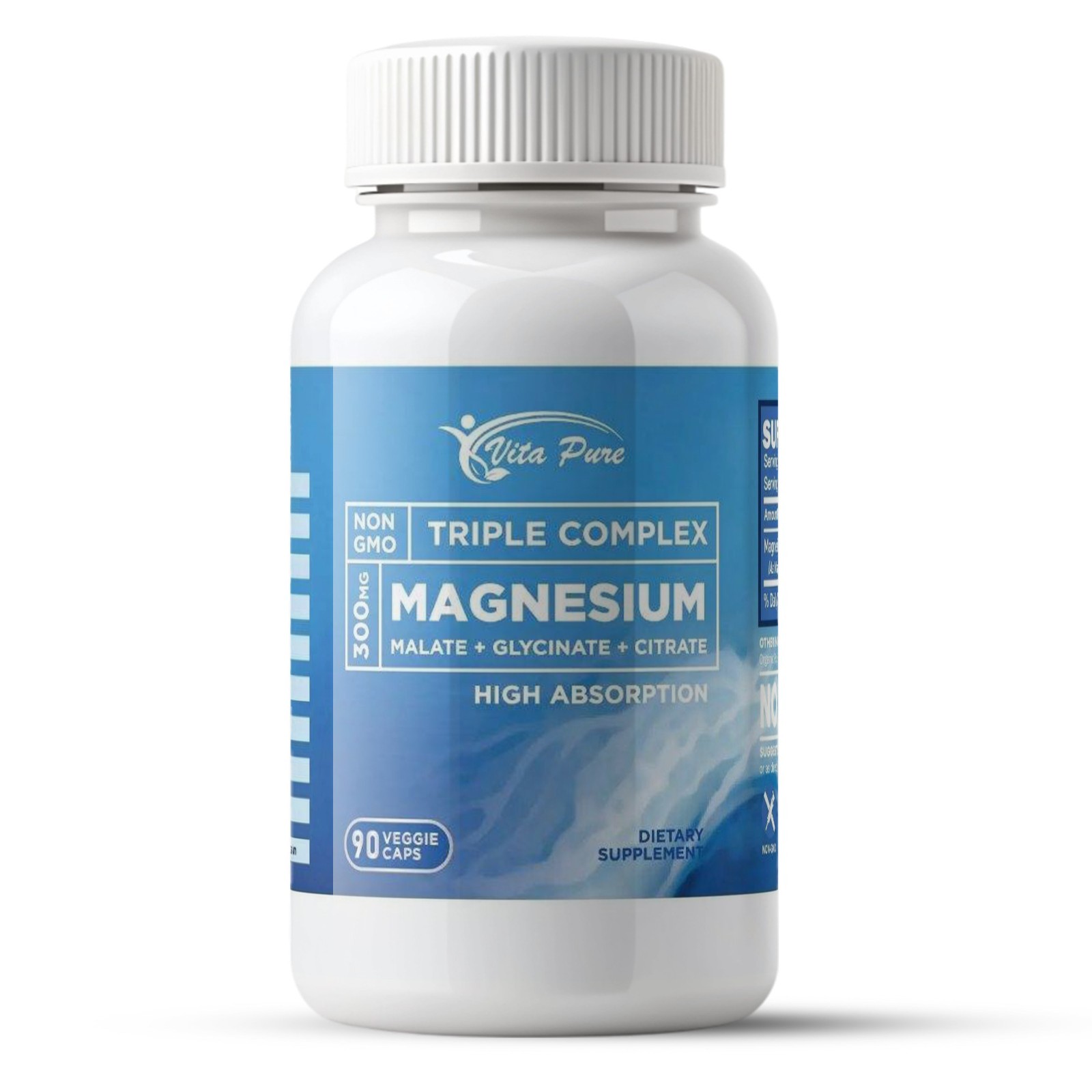 Triple Magnesium Complex 500mg – Glycinate, Citrate, Malate – Sleep & Muscle .
