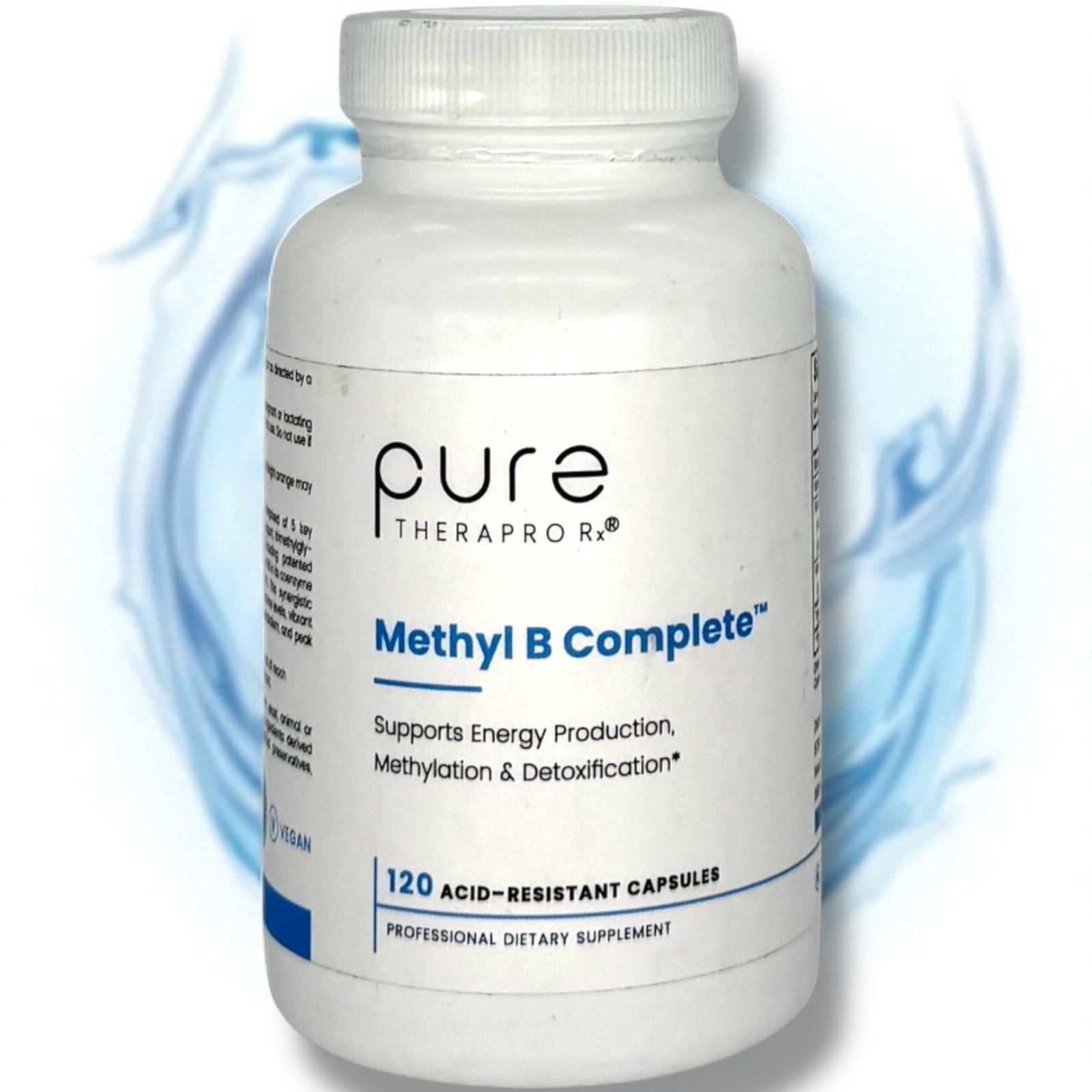 Pure TheraPro Rx Methyl B Complete 120 Ct Active B12 Folate Energy (EXP 11/2026)
