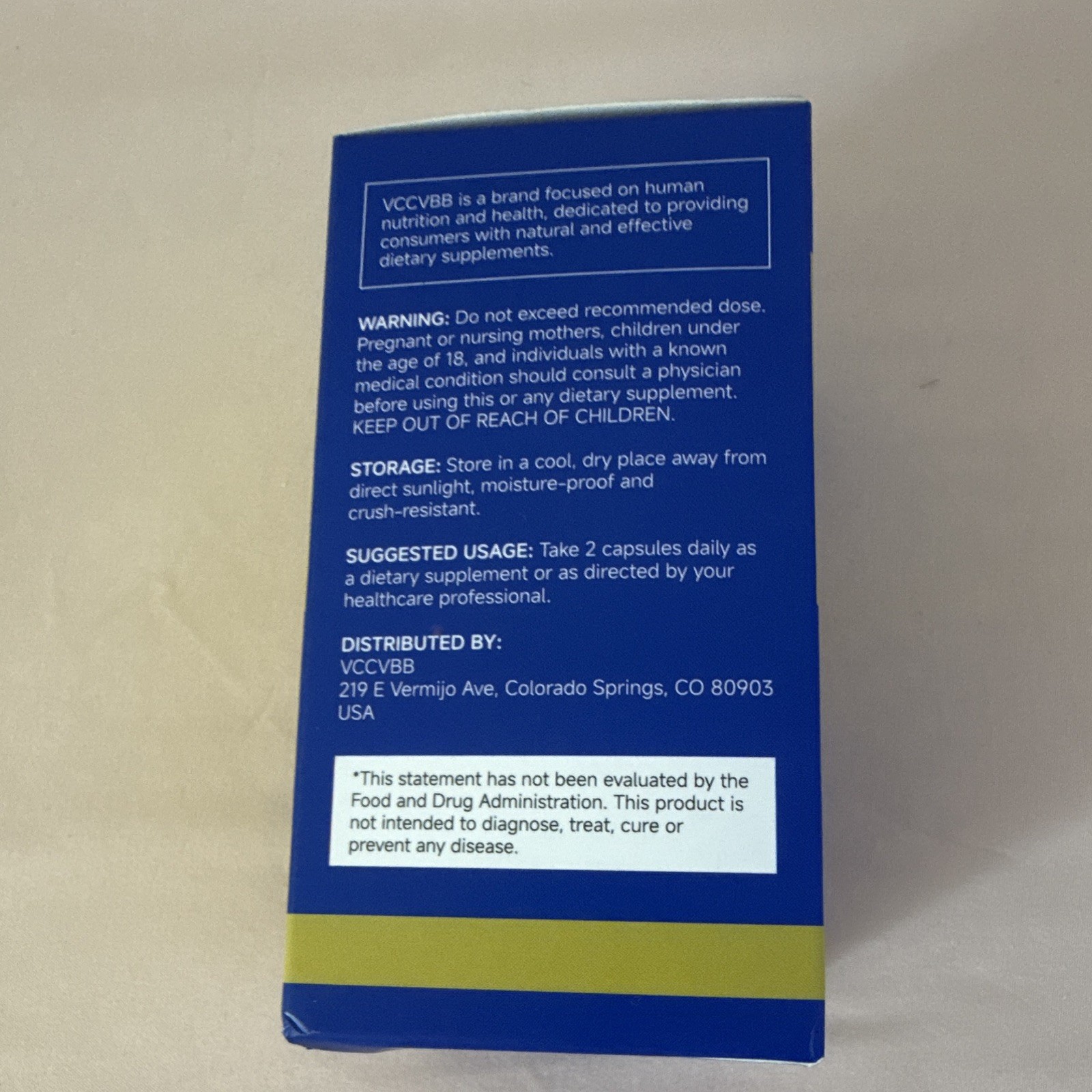 VCCVBB NAD+ CelluRevive 500mg 60 Capsules Vegan Non-GMO Gluten-Free