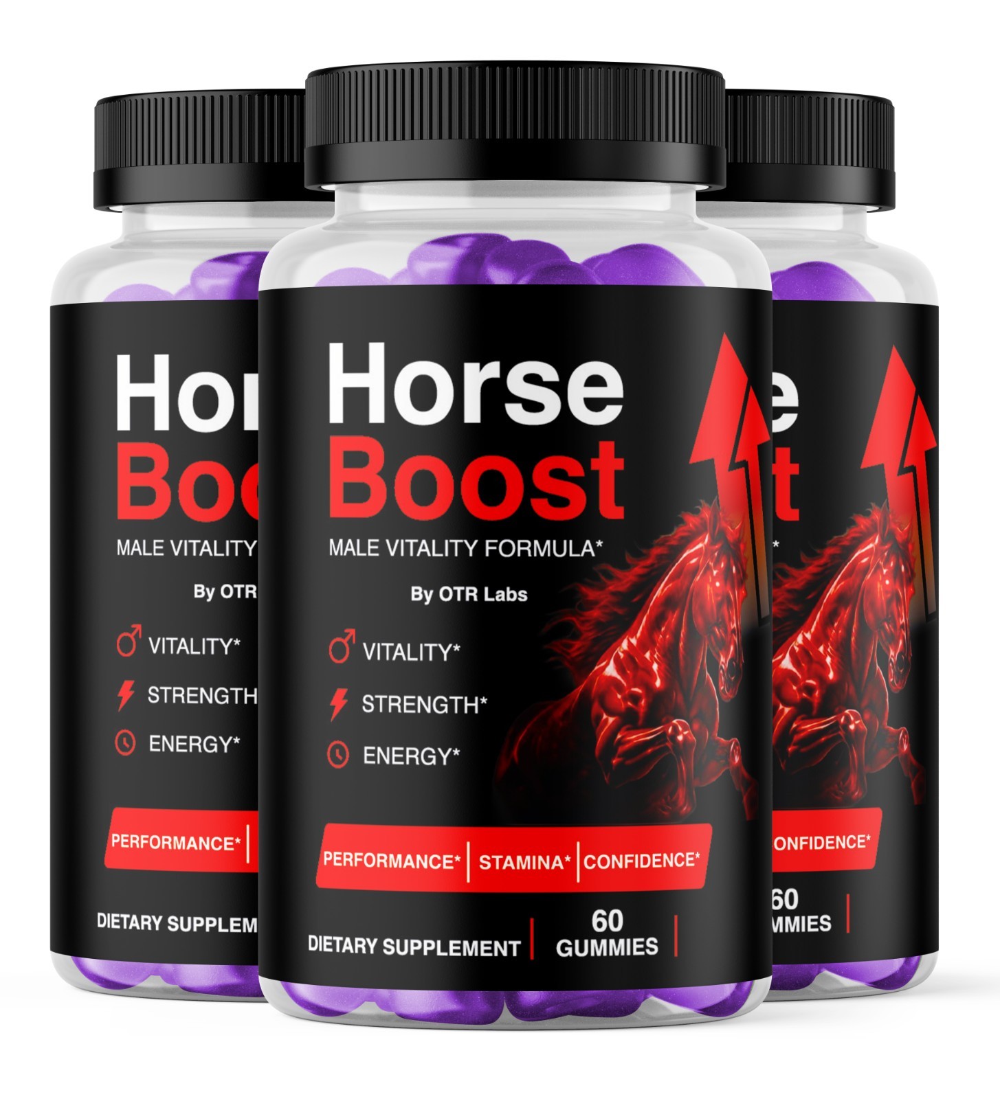 Horse Boost Male Performance Gummies, Horseboost for Men 180CT Gummy Supplement