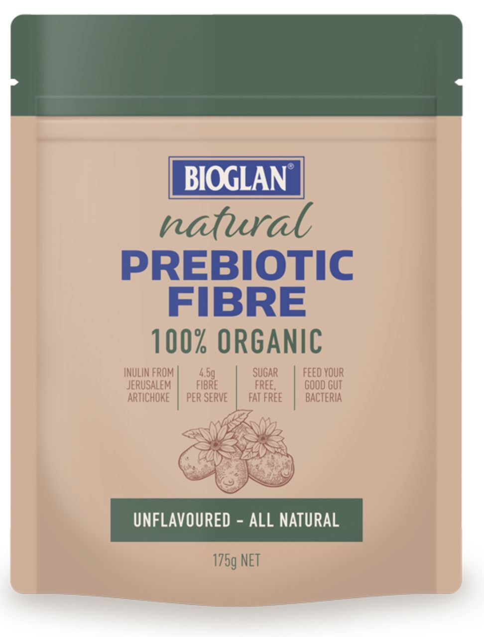 Bioglan Naturals 100% Organic Prebiotic Fibre 175g x 3 Pack