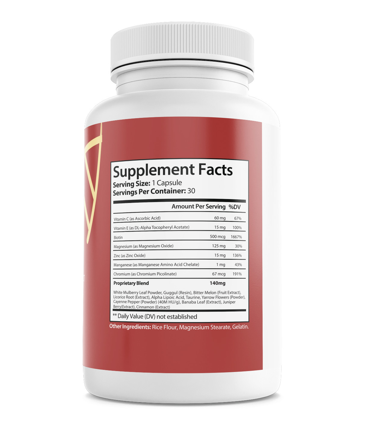 Gluco-Health Blood Health Support Dietary Supplement 30 Capsules