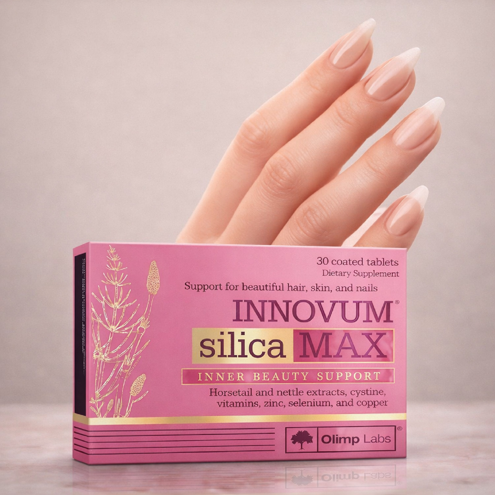 INNOVUM SILICA MAX – 30-240 Tablets – Beautiful hair, healthy skin, strong nails