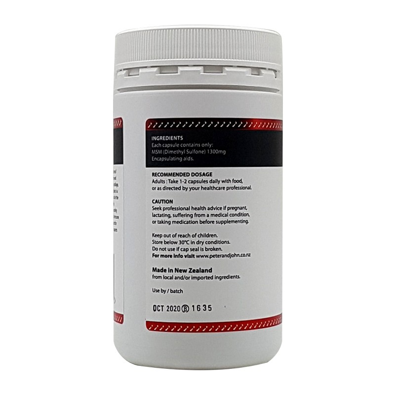 MSM 1300mg (120 Capsules) – Daily Wellness Support – 3 Pack
