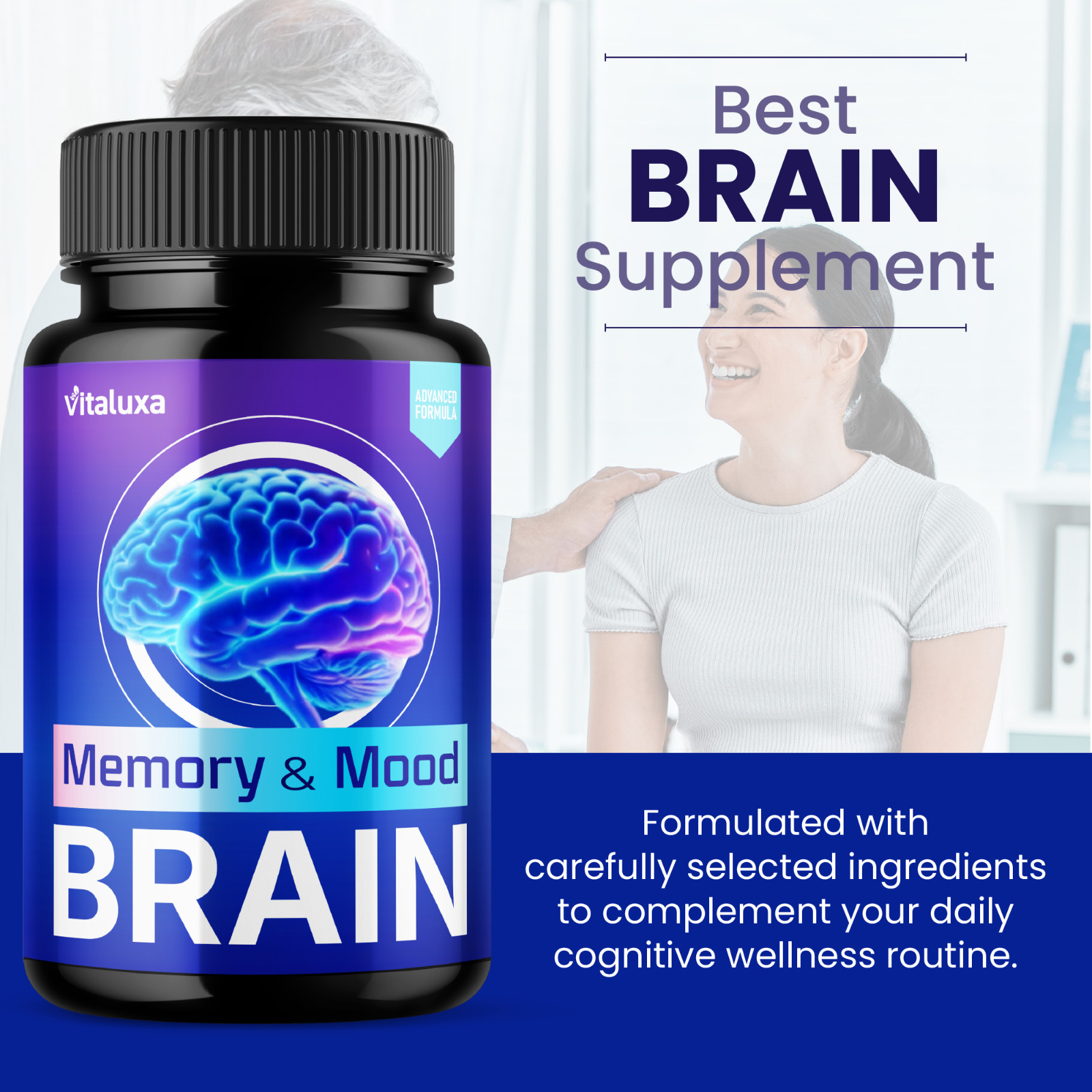 (2 Pack) Memory and Mood Brain, Double Clean Neuropatia Formula (120 Capsules)