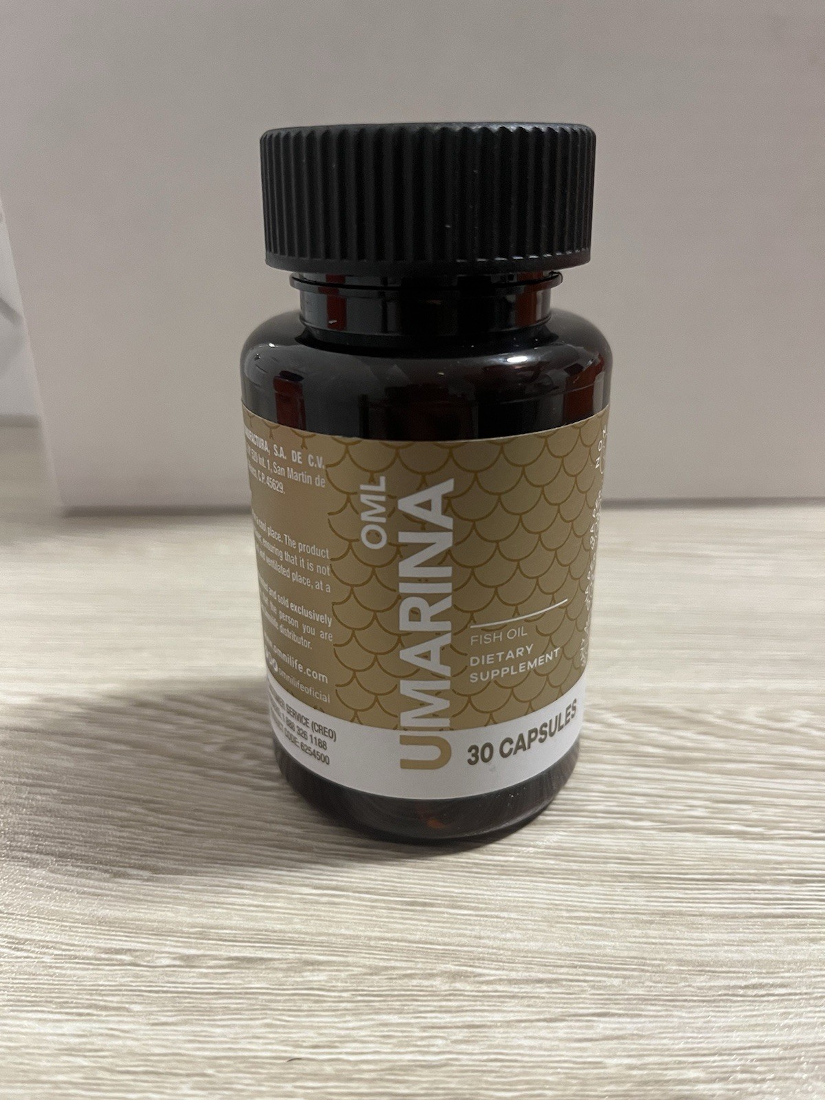 Omnilife Umariina Fish Oil Dietary Supplement EPA DHA Capsules 30 Count