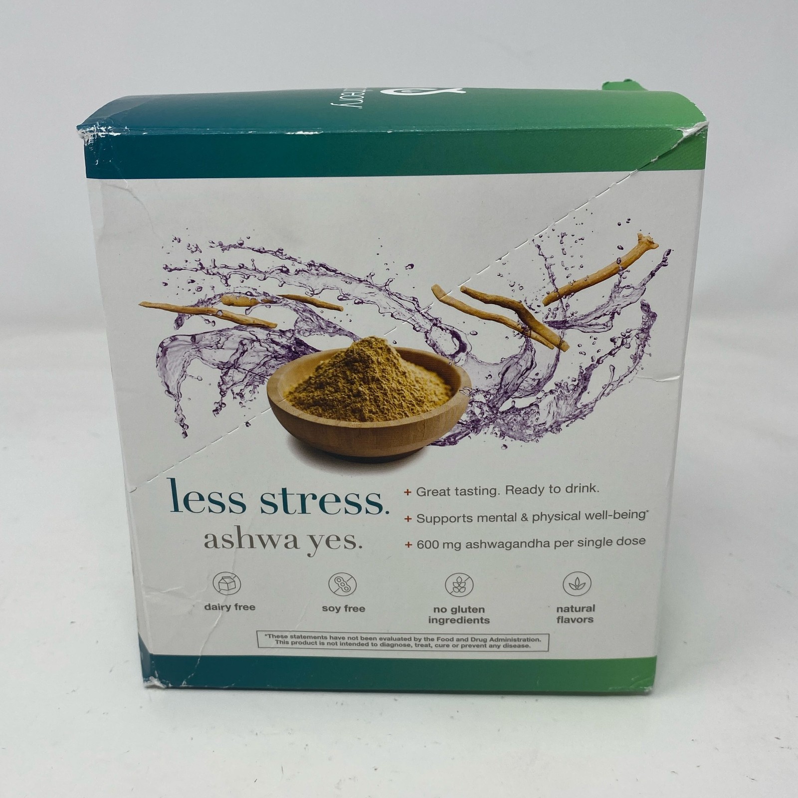 Youtheory Ashwagandha Liquid Blueberry 12x1oz Packets 600mg KSM-66