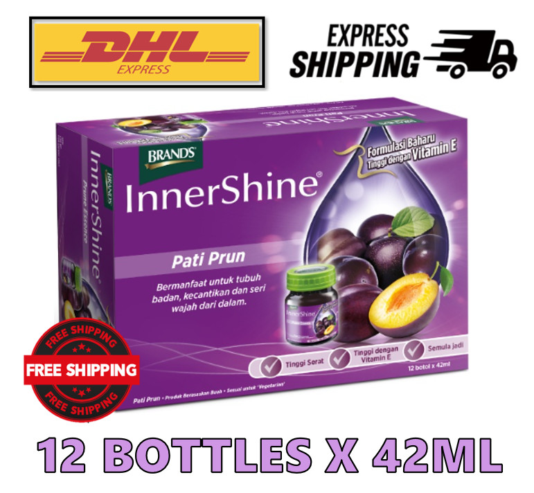 Brand’s InnerShine PRUNE ESSENCE + Vitamin E 12’s x 42ML For Well-Being & Beauty