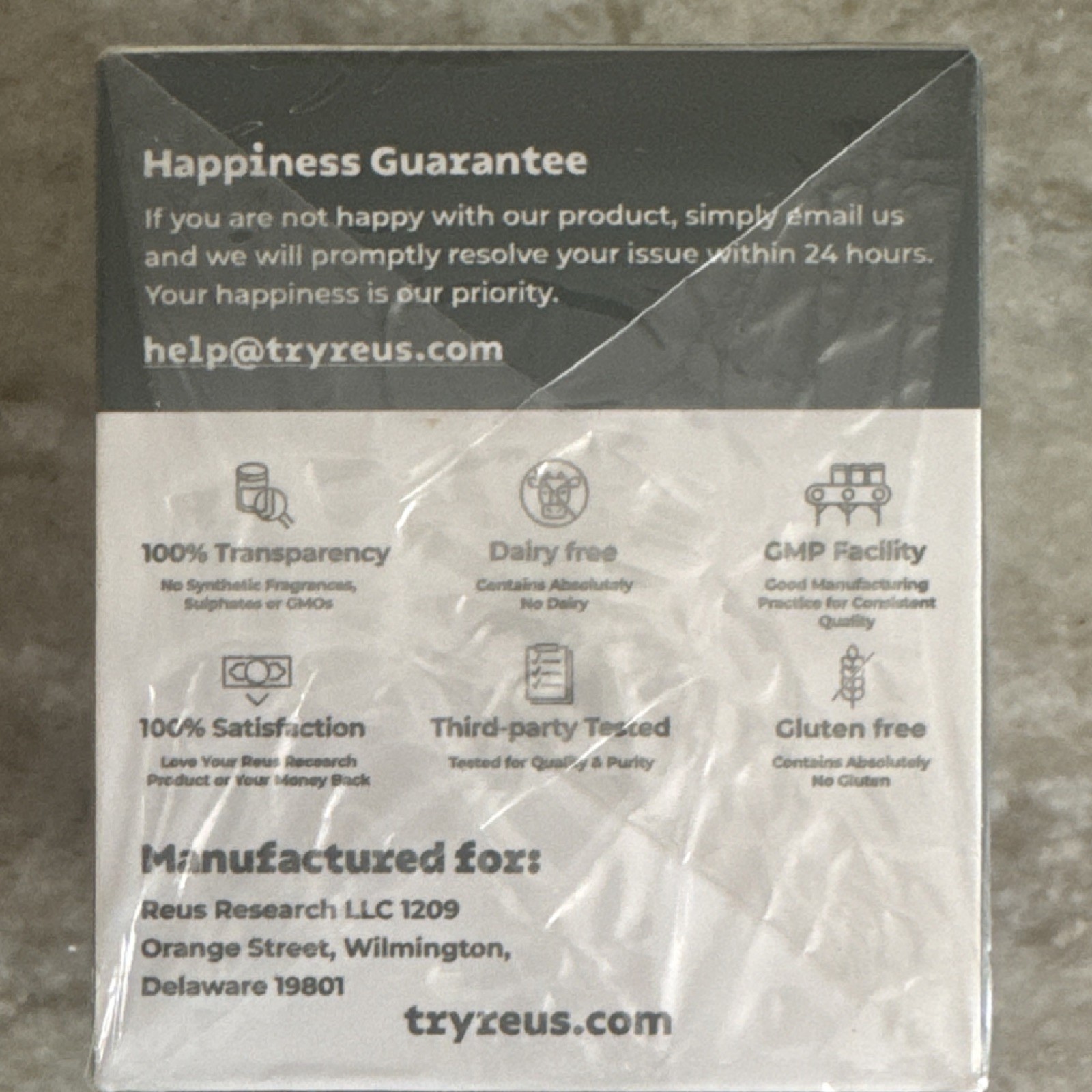 Reus Research Nicotinamide Riboside, Quercetin, Resveratrol 900mg 80 Capsules