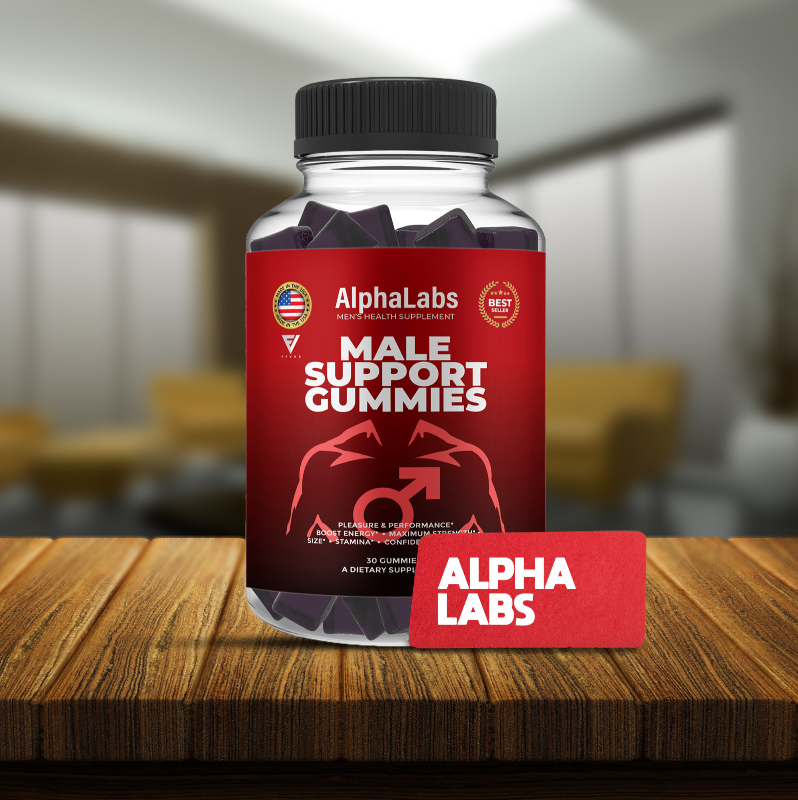 (3 Pack) Alpha Labs Gummies AlphaLabs Maximum Performance Gummy (180 Gummies)
