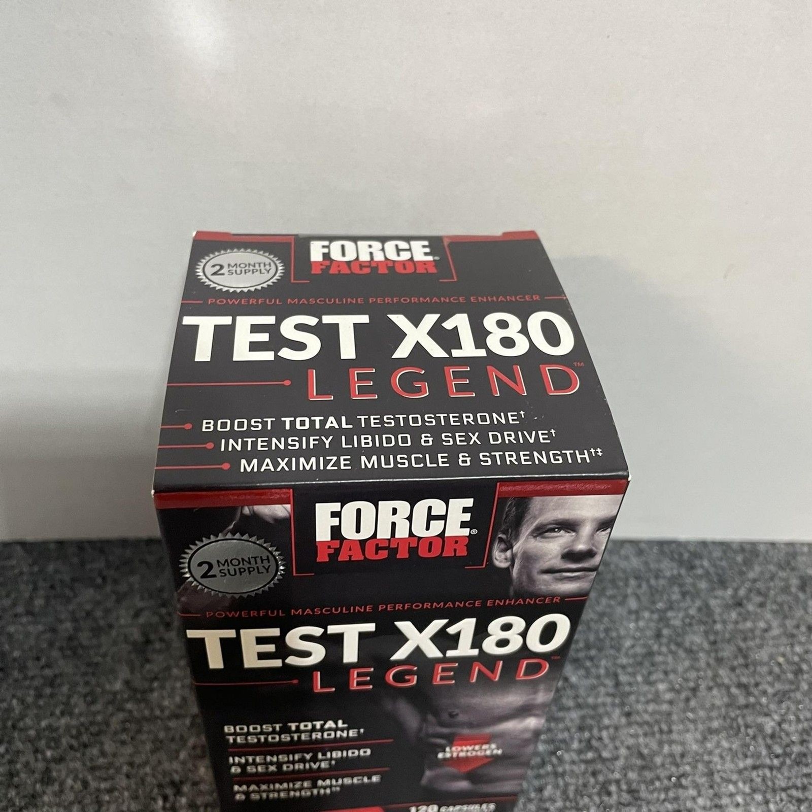 Force Factor Test X180 Legend 120 Capsules Testosterone Booster 2 Month Supply