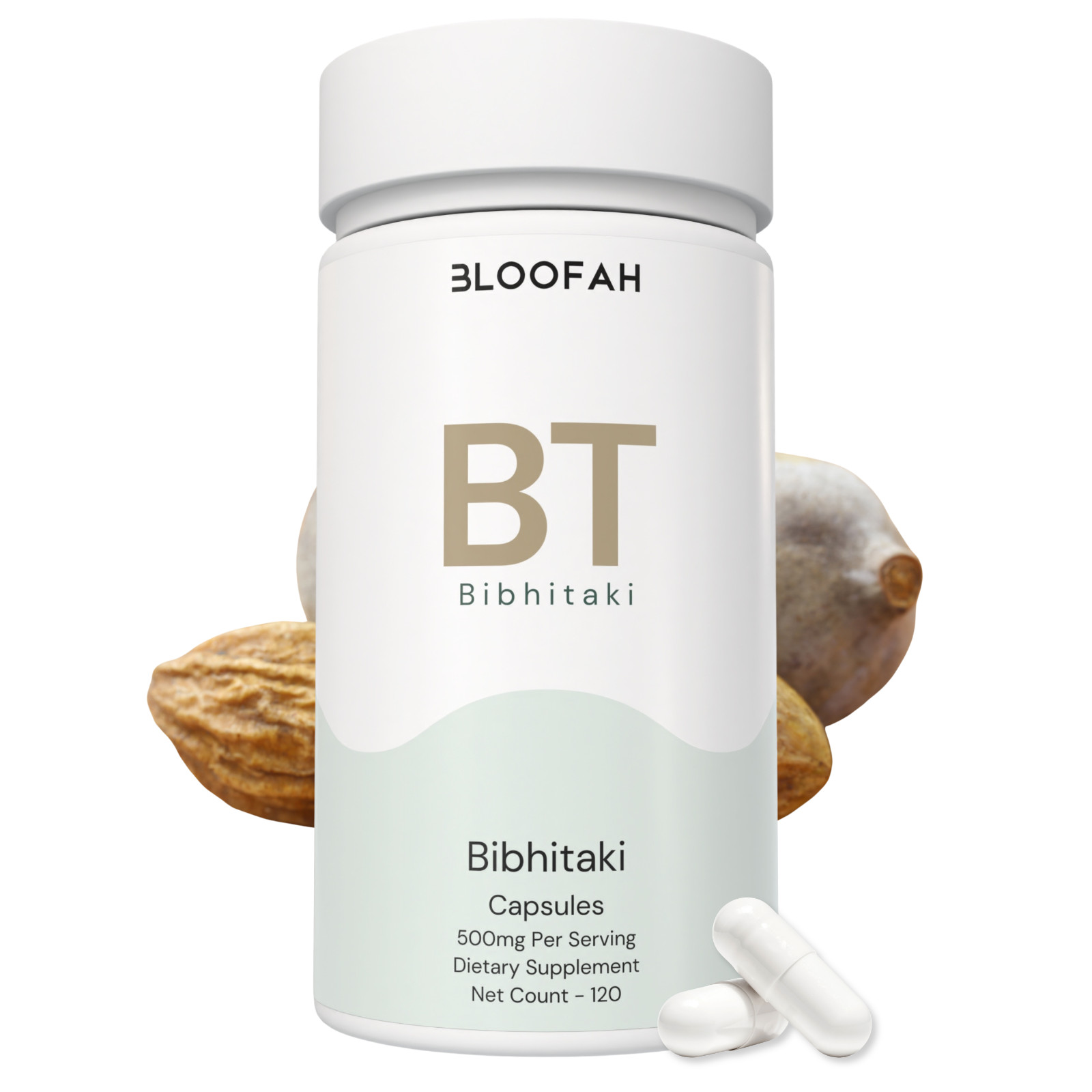 Bloofah BT Bibhitaki Extract 10:1 500mg | 120 Capsules | Triphala Ayurvedic