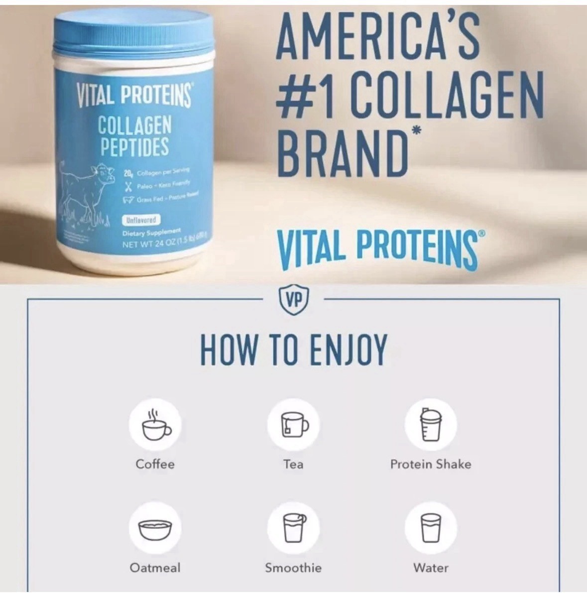 Sealed Vital Proteins Collagen (13.5 oz) Chocolate Peptides Powder Exp 6-2027