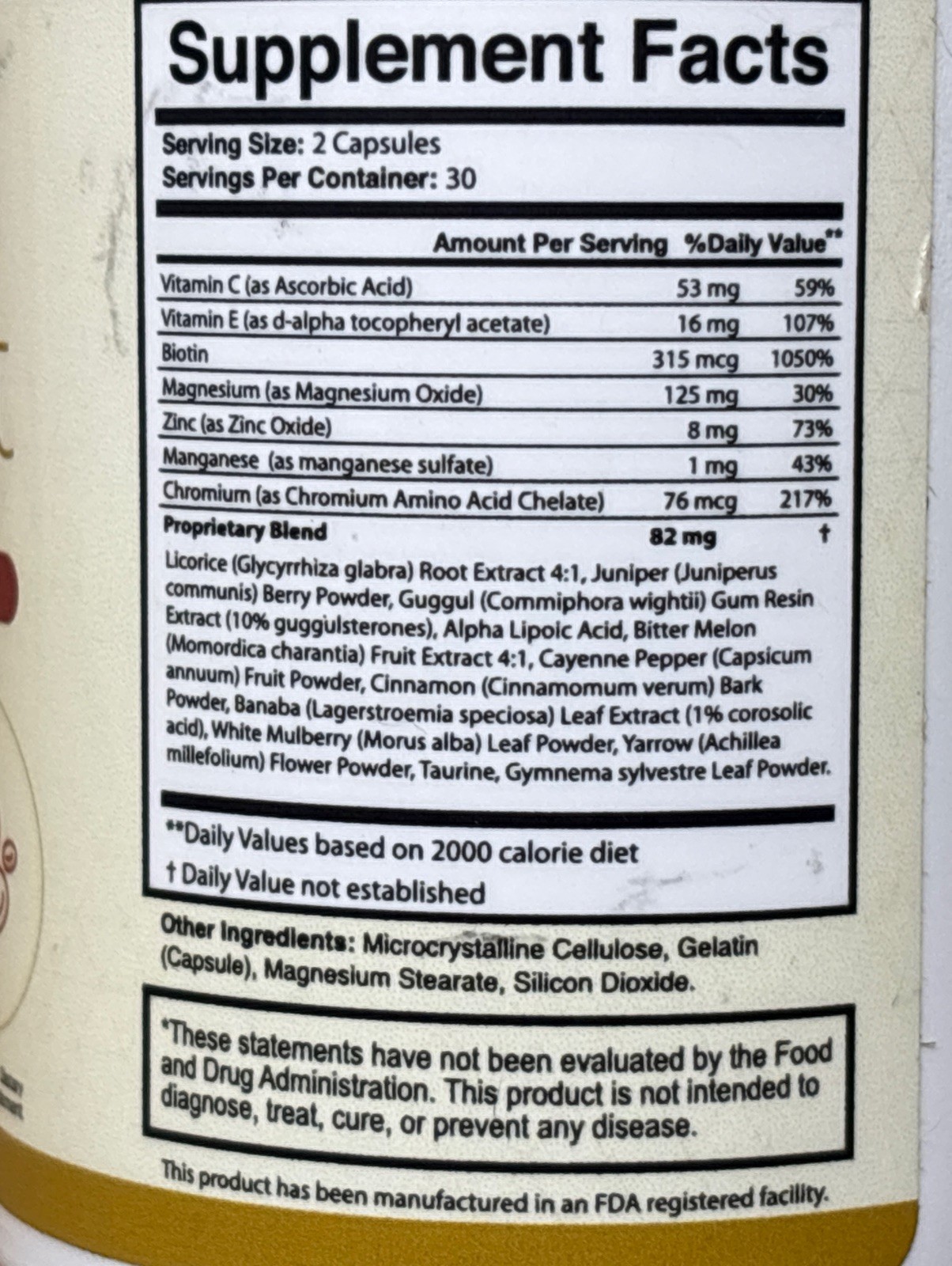 Glycocept Capsules Metabolic Process Supplement Blood Sugar Energy 60 Caps READ