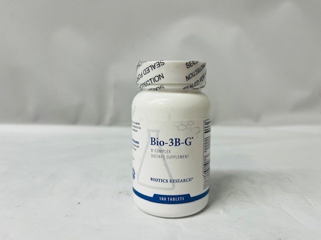 Biotics Research Bio-3B-G, 180 Tablets, EXP: 12/2026- NEW/SEALED