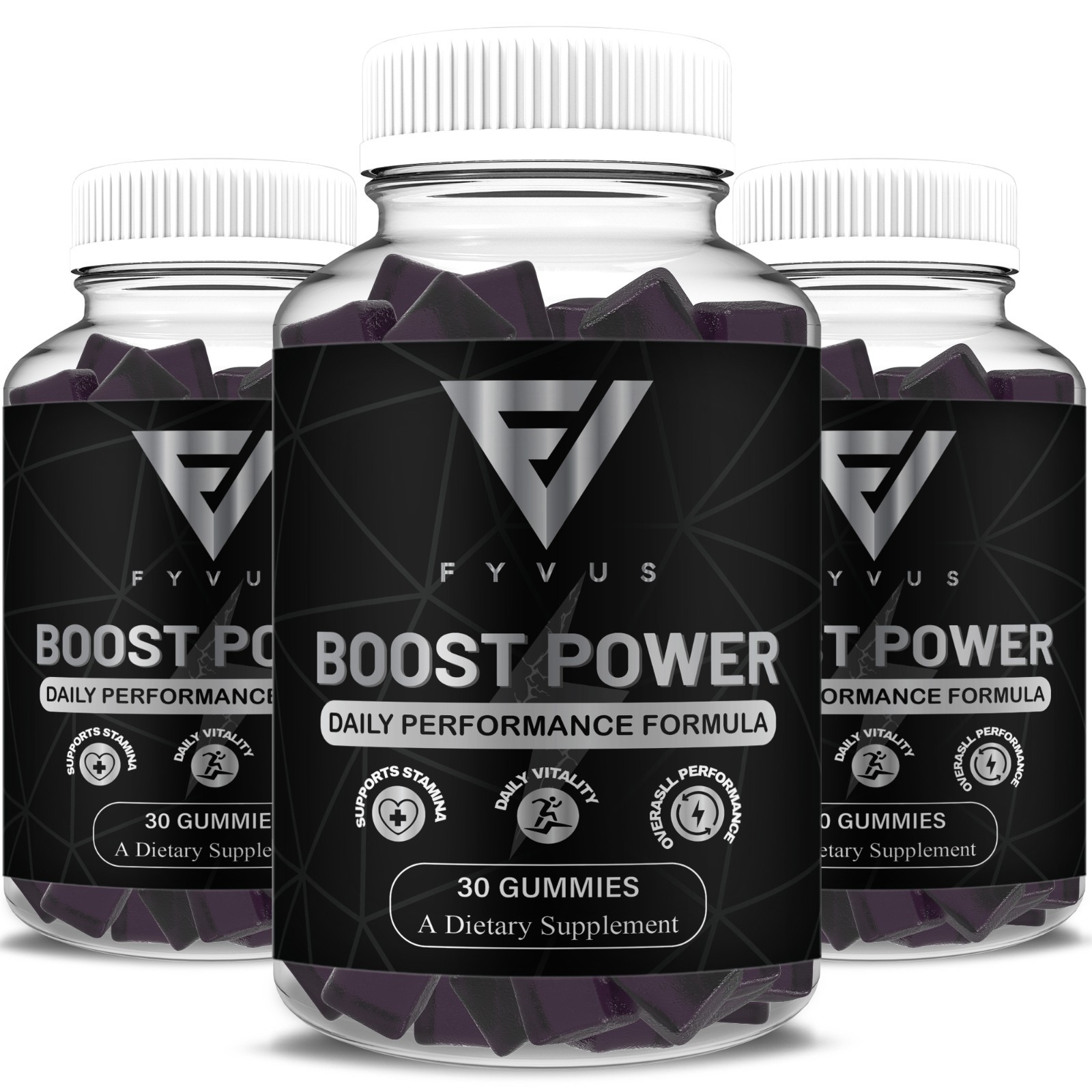 (3 Pack) Boost Power Gummies, Boost Power Male Performance Gummy (90 Gummies)
